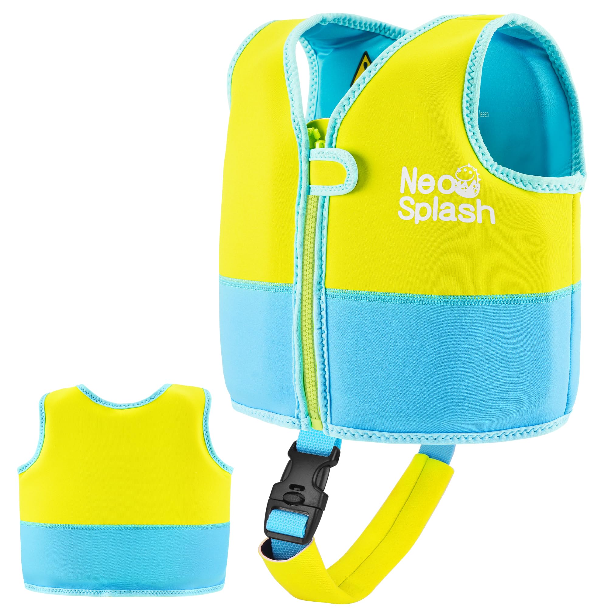 Adjustable Neoprene Kids Swim Vest - Safety Flotation Aid for Toddlers Ages 1-3 & 3-6 - Perfect for Pool, Beach & Swimming Lessons
