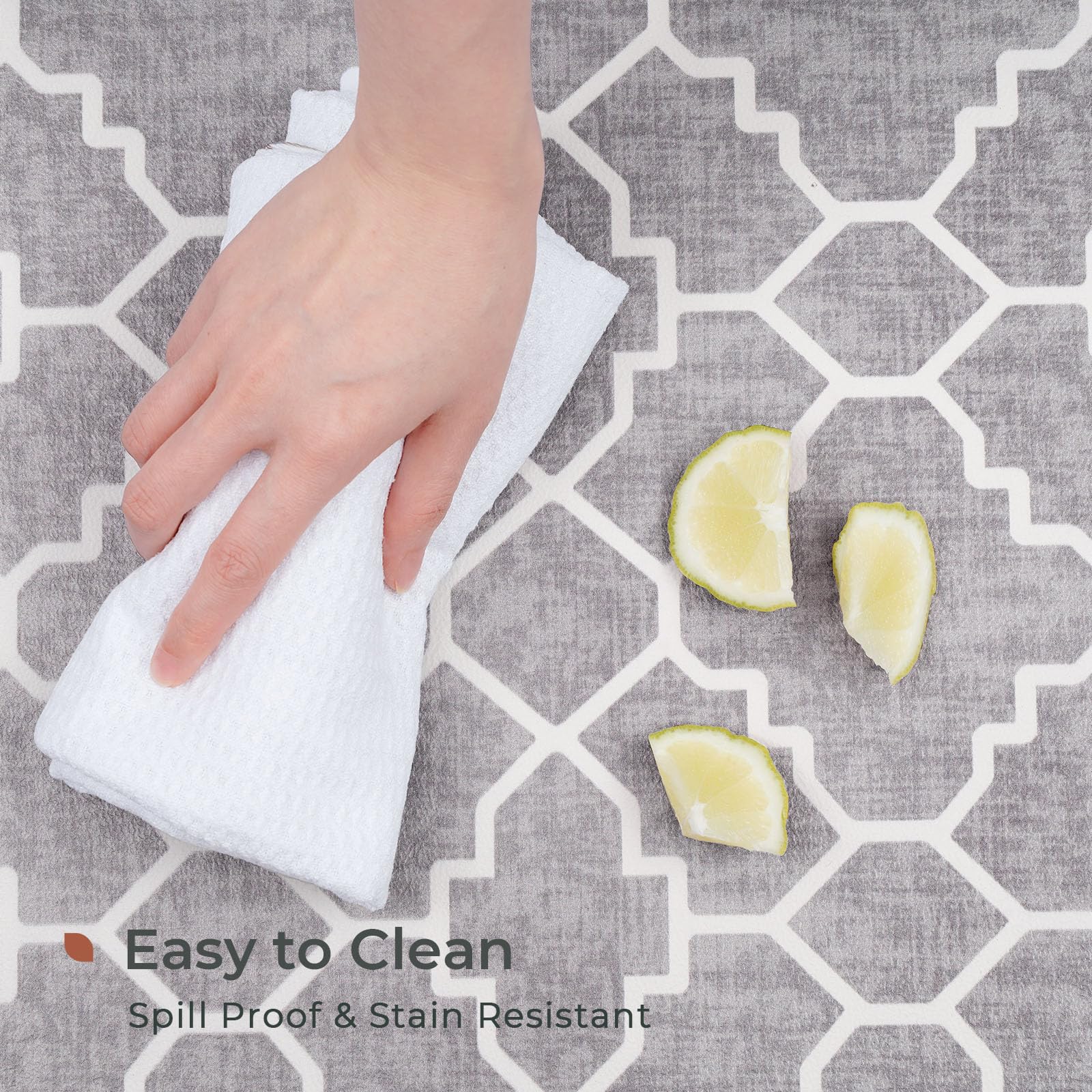 FRESHMINT Trellis Kitchen Mat - 0.47
