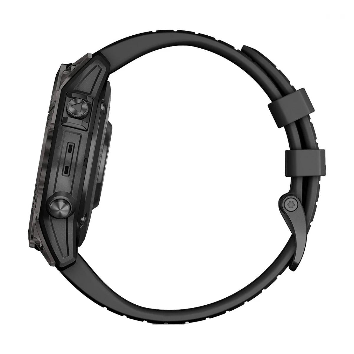 Garmin Epix Pro Gen 2 Smartwatch 47mm Sapphire Edition - Carbon Gray DLC Titanium Case with Black Silicone Band | GPS Fitness Tracker for Running, Hiking & Outdoor Adventures