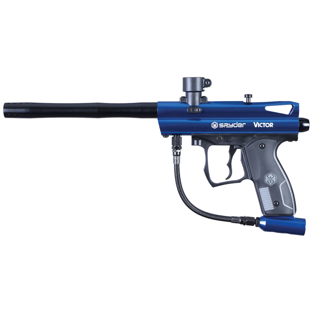 Spyder Victor Paintball Marker Gun - High Performance Gloss Blue Paintball Gun for Outdoor Sports & Competitive Play
