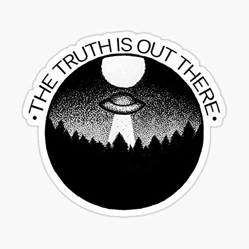 X-Files The Truth is Out There Vinyl Sticker - Waterproof Decal for Cars, Trucks, Laptops, Phones & Walls - Perfect for Sci-Fi Fans, UFO Enthusiasts & X-Files Collectors - Great for Personalizing Vehicles, Electronics & Home Decor