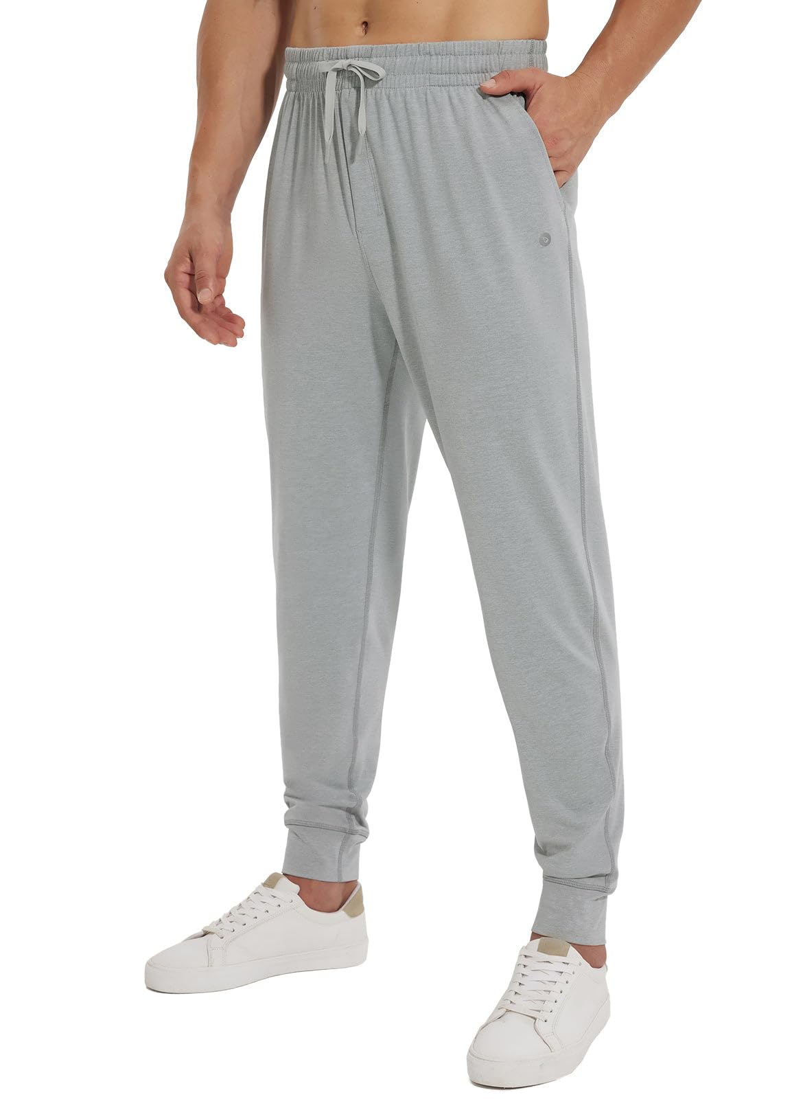 Baleaf Men's Sweatpants with Zipper Pockets - Ultra Soft Tapered Joggers for Running, Workout & Gym - Comfortable Athletic Pants for Casual Wear & Lounge