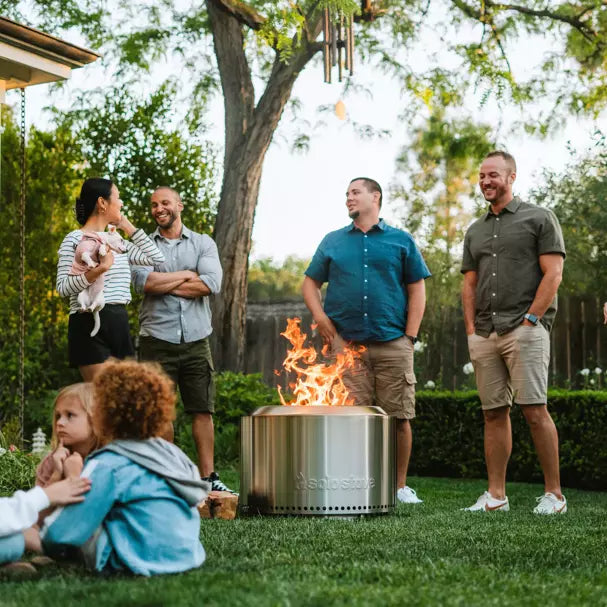 Solo Stove Yukon 2.0 Fire Pit with Stand - Smokeless Outdoor Campfire for Backyard, Patio & Camping - SSYUK SD 27 2.0