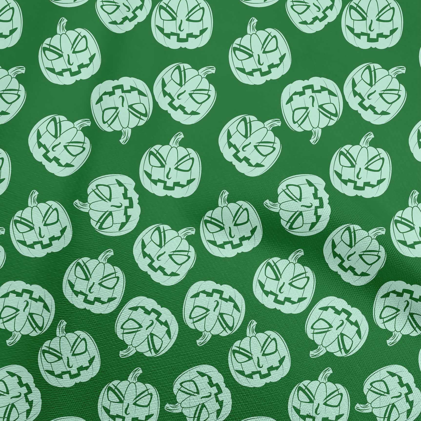 oneOone Rayon Green Halloween Fabric - 56 Inch Wide Printed DIY Sewing Material for Costumes, Dresses & Home Decor | Premium Quality by The Yard