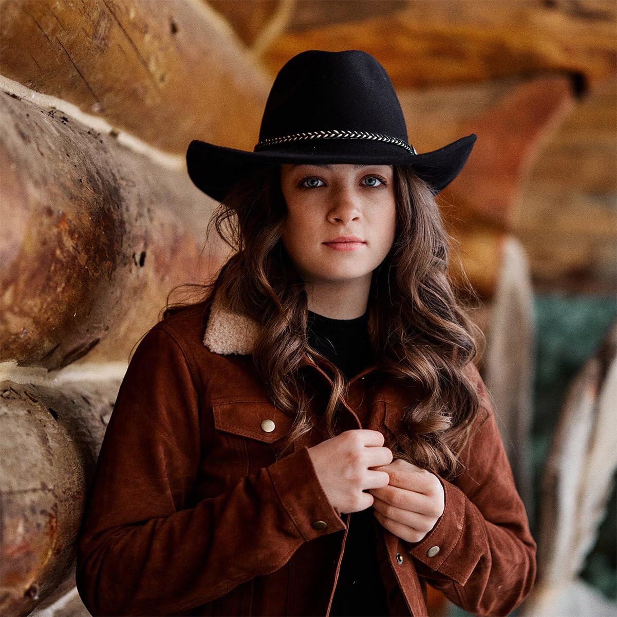 Stetson Unisex Rawhide Western Cowboy Hat for Men & Women - SBRAWH-833423 - Perfect for Rodeo, Country Music Festivals & Outdoor Adventures