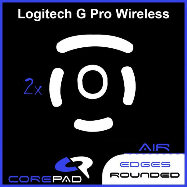 Corepad Skatez AIR Mouse Feet for Logitech G Pro Wireless (GPW) - Ultra Smooth Gliding, Reduced Friction - Perfect for Gaming, Esports & Professional Use