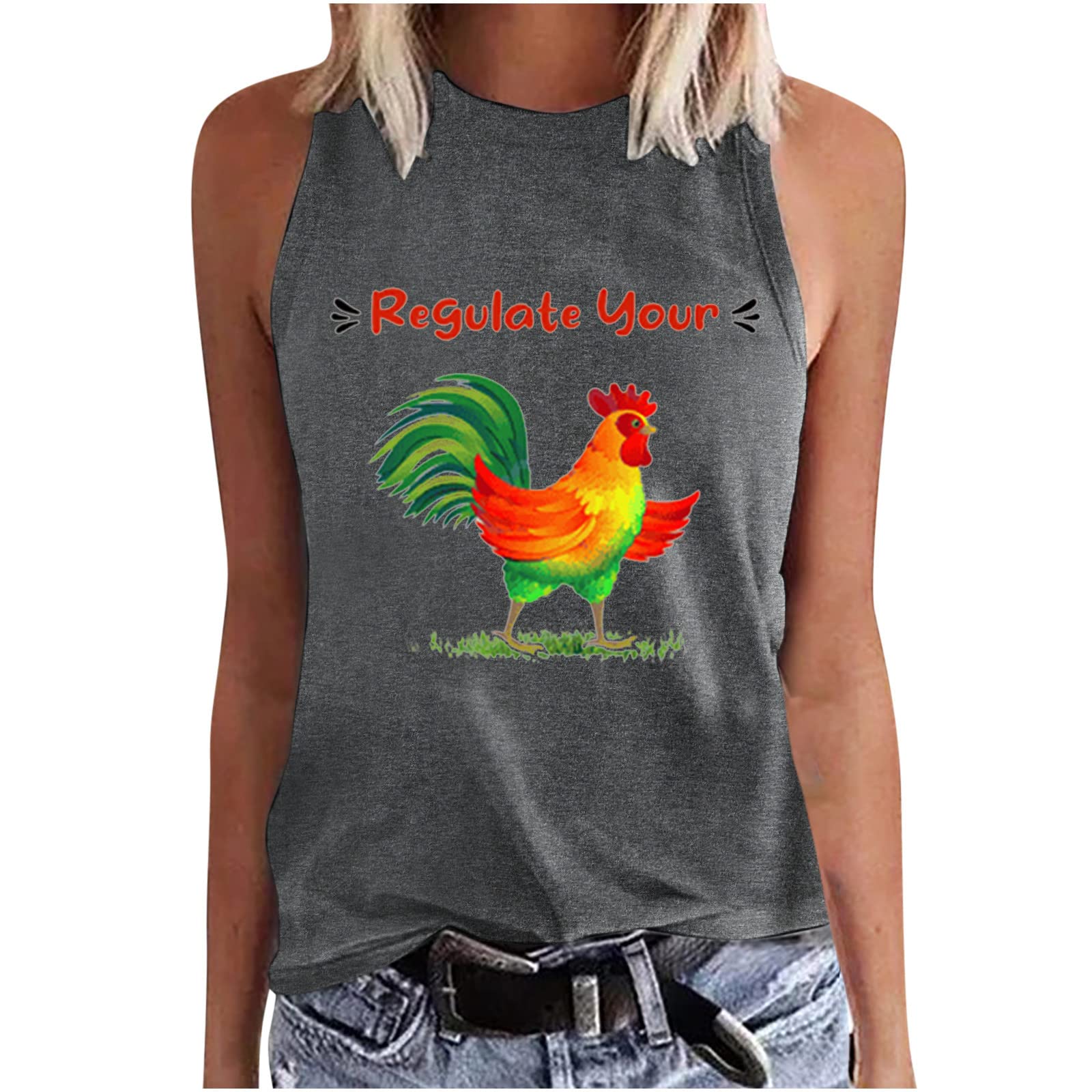 Strapless Tops for Women - Fashion Casual Sleeveless Printed Round Neck Tank Tops | Summer Beachwear, Party Outfits & Everyday Wear