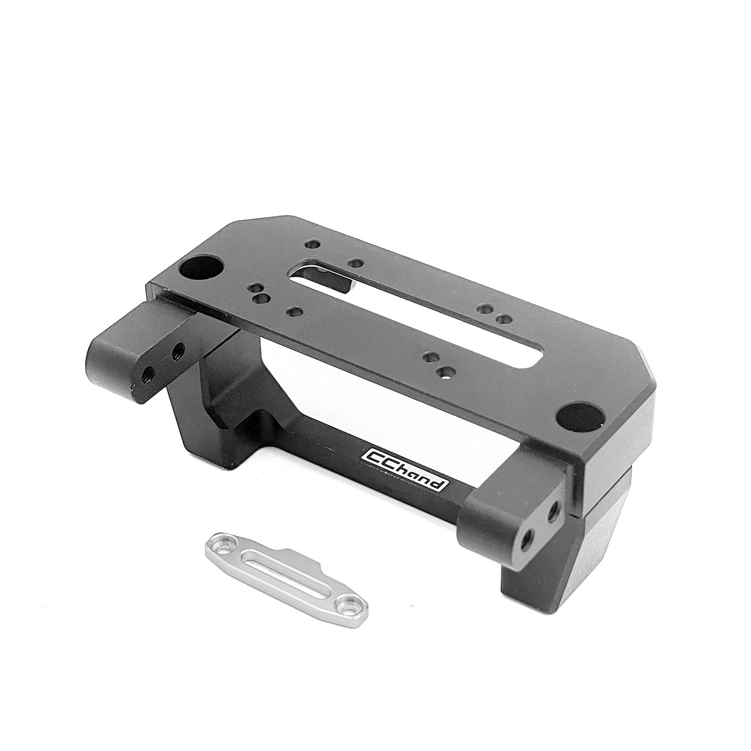 US Stock Front Bumper Winch Mount for 1/10 Scale RC Crawler & Racing Cars - Heavy Duty Off-Road Accessory for DIY RC Models - Perfect for Rock Crawling & Trail Adventures