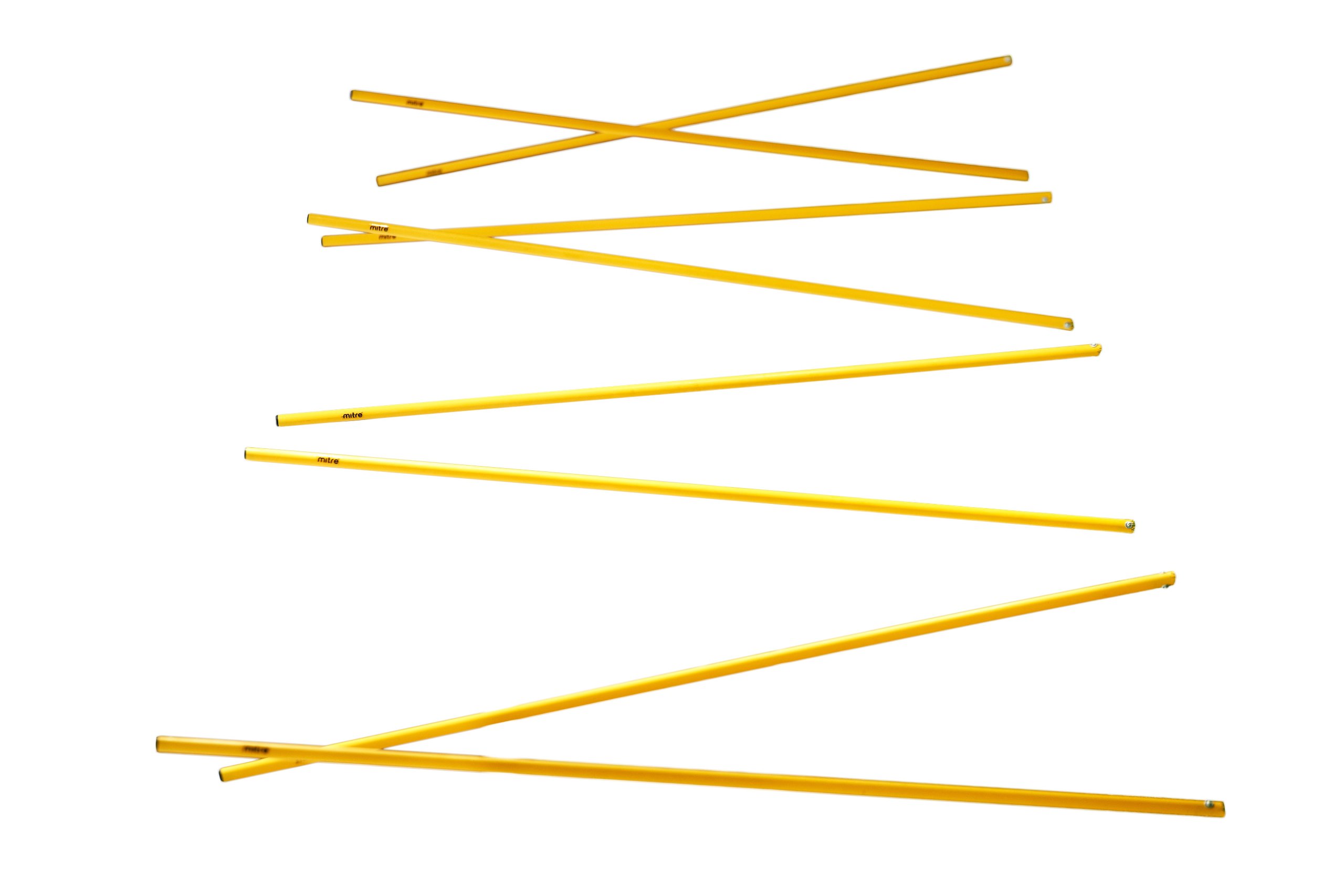 Mitre Super Space Marker Poles - Set of 10 for Soccer, Football & Field Sports - Durable Training Cones with Reflective Strips - Perfect for Coaches, Players & Outdoor Practice