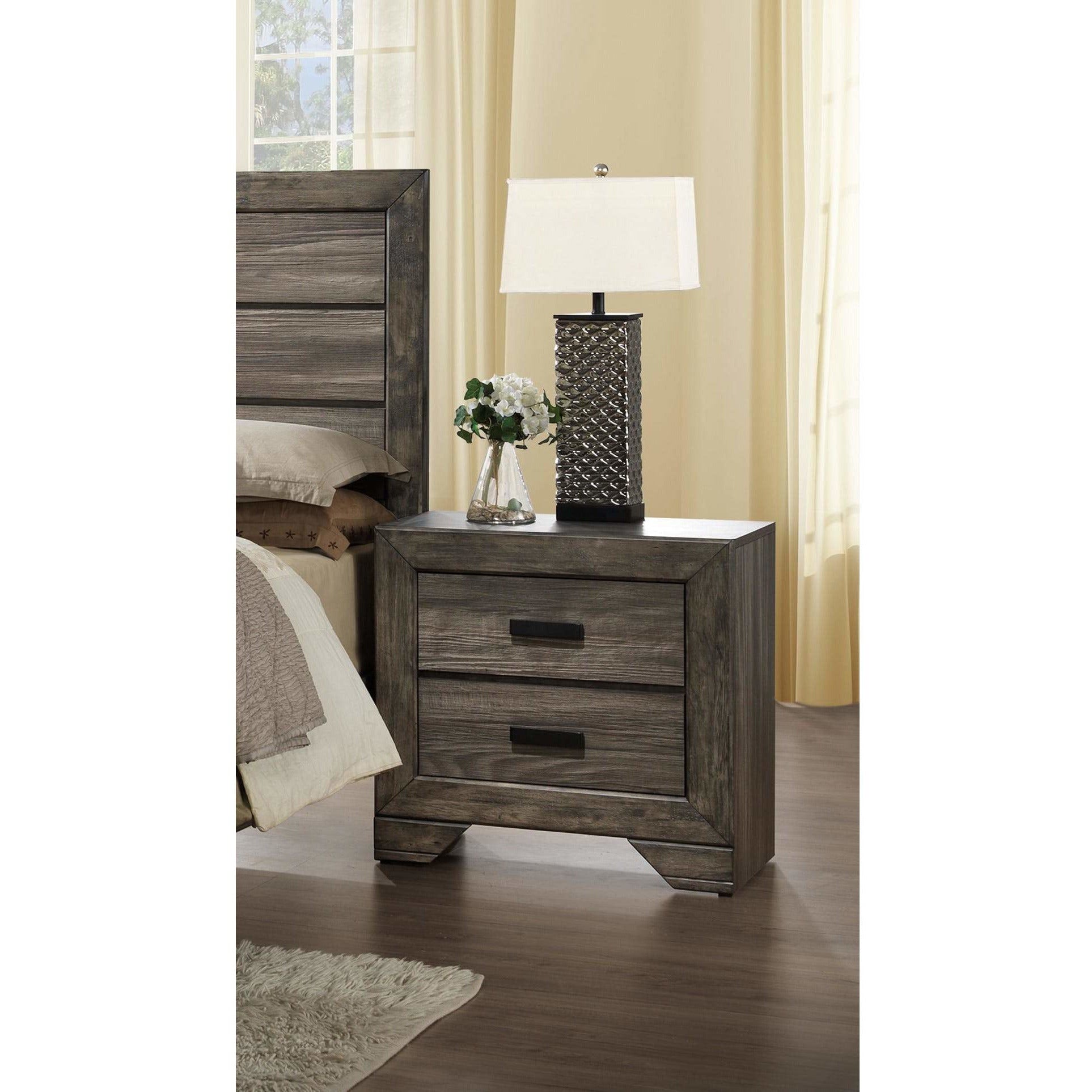 Modern Nightstand with USB Ports - Stylish Bedside Table for Bedroom, Living Room & Office - Compact End Table with Storage Shelf & Drawer - Perfect for Small Spaces, Apartments & Dorms