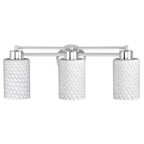 Modern Chrome Bathroom Light Fixture with White Glass Shade - Perfect for Vanity, Mirror, and Shower Lighting