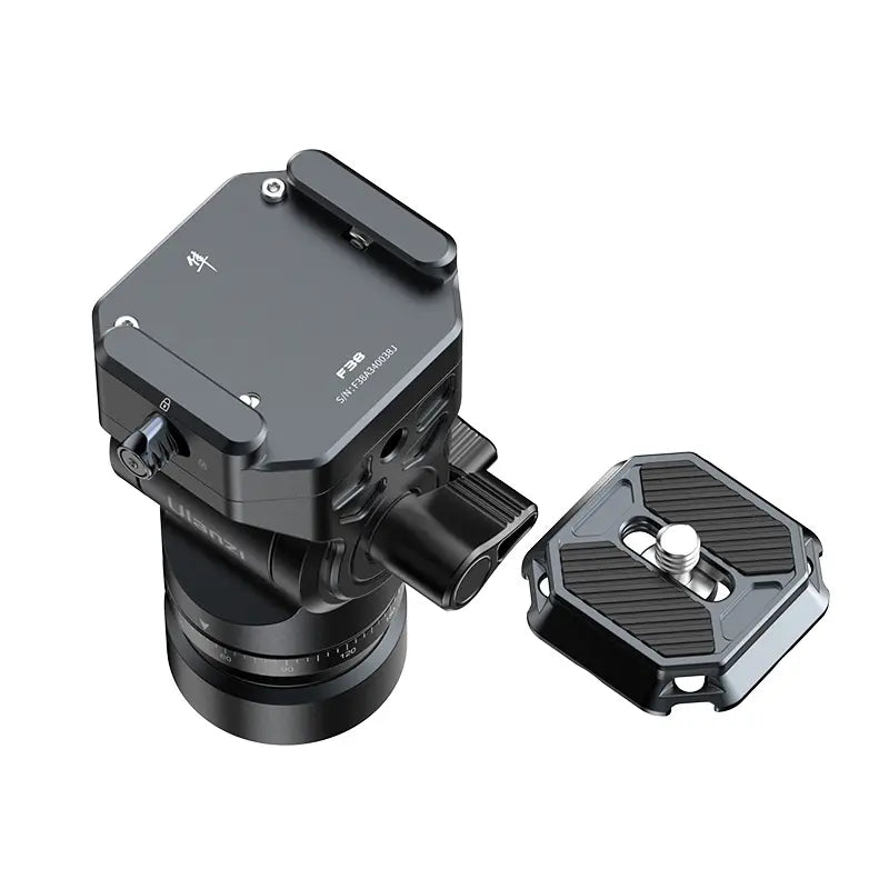 Ulanzi F38 Quick Release Fluid Video Head Tripod Mount for DSLR Cameras - Perfect for Vlogging, Photography, and Smooth Panning Shots
