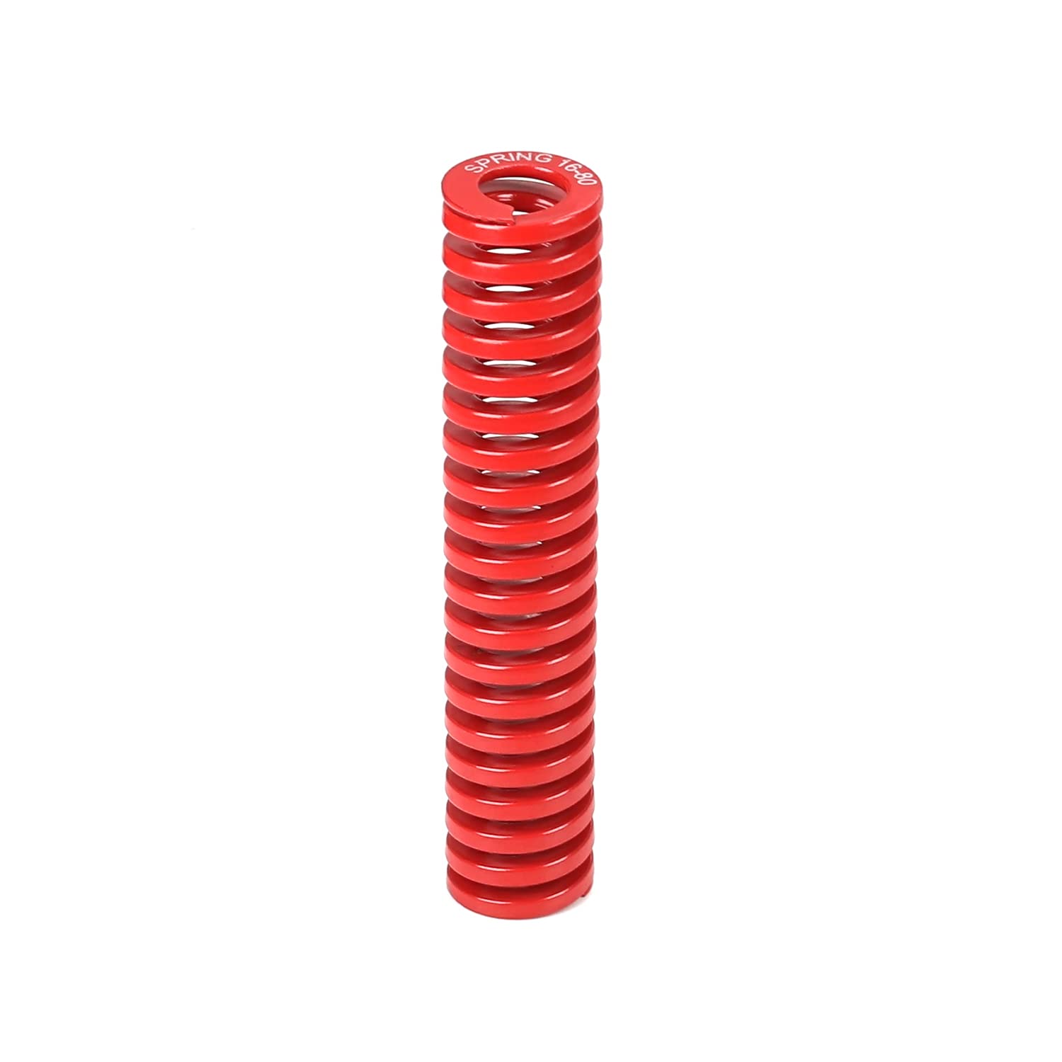MroMax 3D Printer Die Spring - 16mm OD 80mm Long Medium Load Compression Mould Spring for Ender 3D Printers - Red (1PC) - Perfect for 3D Printer Maintenance and Repairs