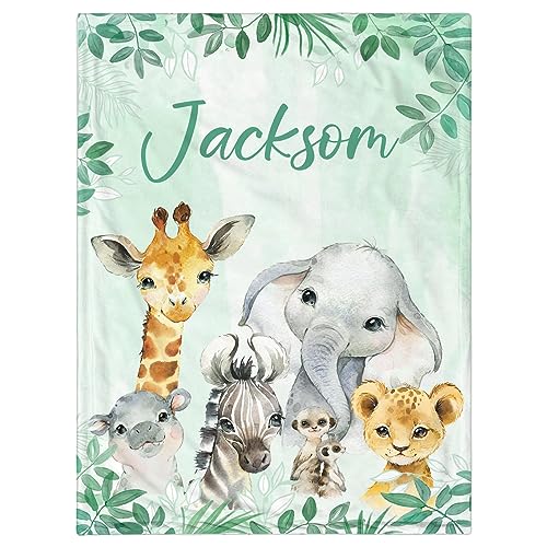 Leaves and Cute Animals - Green #1