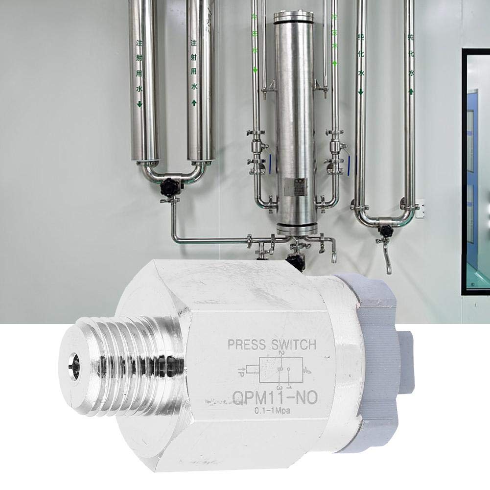 QPM11-NO Adjustable Normally Open Pressure Switch Controller for HVAC, Air Compressors & Industrial Equipment - Professional & General Use Applications