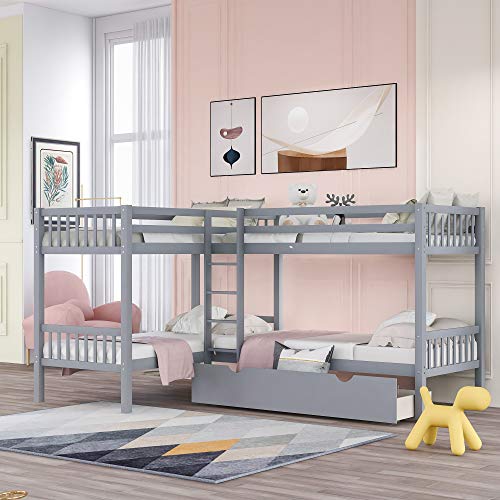 Grey(quad Bunk Bed)