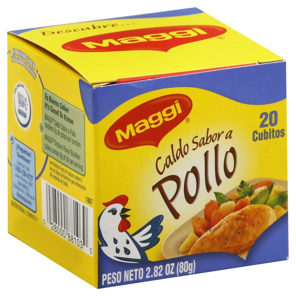 MAGGI Chicken Bouillon Cubes 2.82 oz (Pack of 12) - All Natural Seasoning for Soups, Stews & Cooking - Perfect for Homemade Broth, Rice & Mexican Dishes