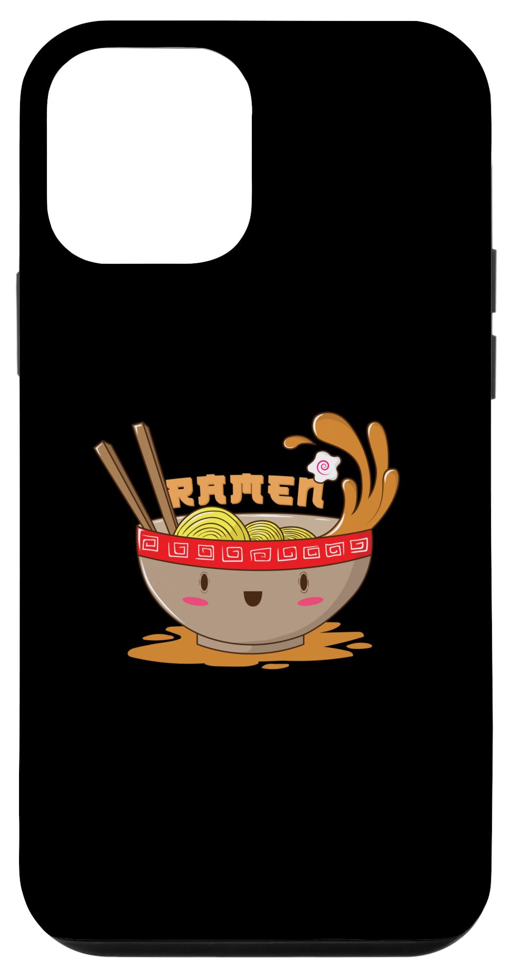 iPhone 12 Mini Case - Japanese Ramen Noodle Soup Design | Cute Food-Themed Protective Cover for Work, School & Travel