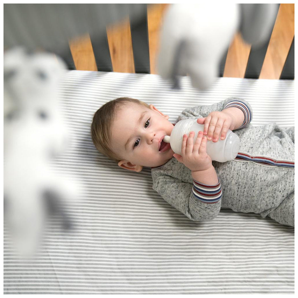 OlaBaby 240ml Silicone Baby Bottle - BPA-Free, Soft & Gentle for Newborns - Perfect for Breastfeeding, Formula Feeding & On-the-Go Use