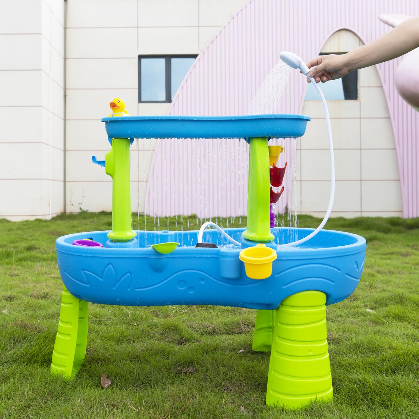 Bitubi Rechargeable Water Pump for Kids Sand & Water Play Tables - Outdoor Toddler Activity Accessory - Perfect Gift for Children (Pump Only) - Ideal for Backyard Fun, Splash Pads & Summer Water Games