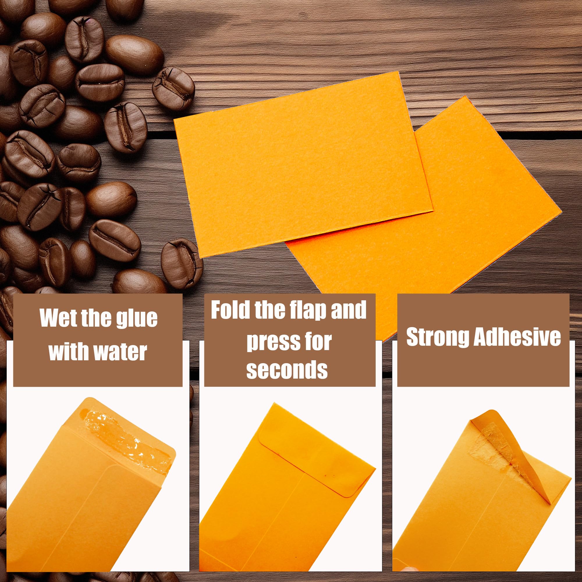 100 Pcs Small Coin Envelopes 2.25