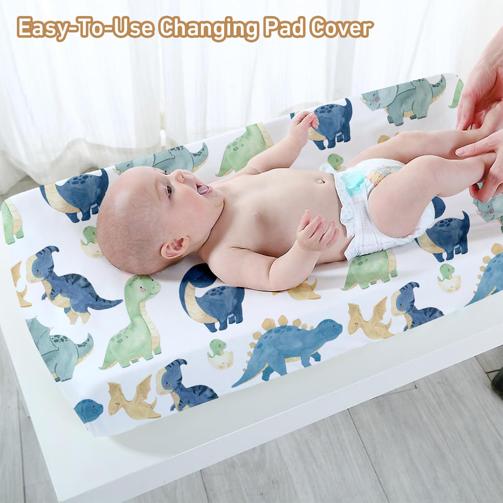 **Personalized Dinosaur Crib Bedding Set for Baby Boys & Girls - 5-Piece Nursery Set with Custom Name, Soft Crib Sheets, Blanket & Pillowcase - Perfect Baby Shower Gift & New Parents Gift for Dinosaur-Themed Nursery**    *(Ideal for dinosaur-themed nurseries, baby showers, or as a cozy and stylish gift for new parents!)*