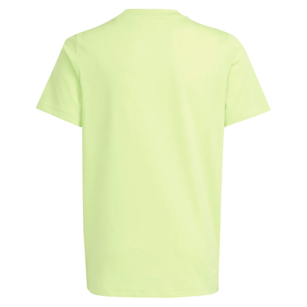 Trendy Juniors Graphic Tennis Tee in Vibrant Pulse Lime - Perfect for Casual Wear, Sports & School Outfits