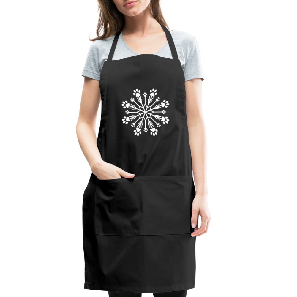Adjustable Dog Apron for Small & Medium Dogs - Snowflake Design Pet Bib for Mealtime & Grooming - Waterproof & Easy to Clean Dog Accessories for Feeding, Bathing & Outdoor Activities