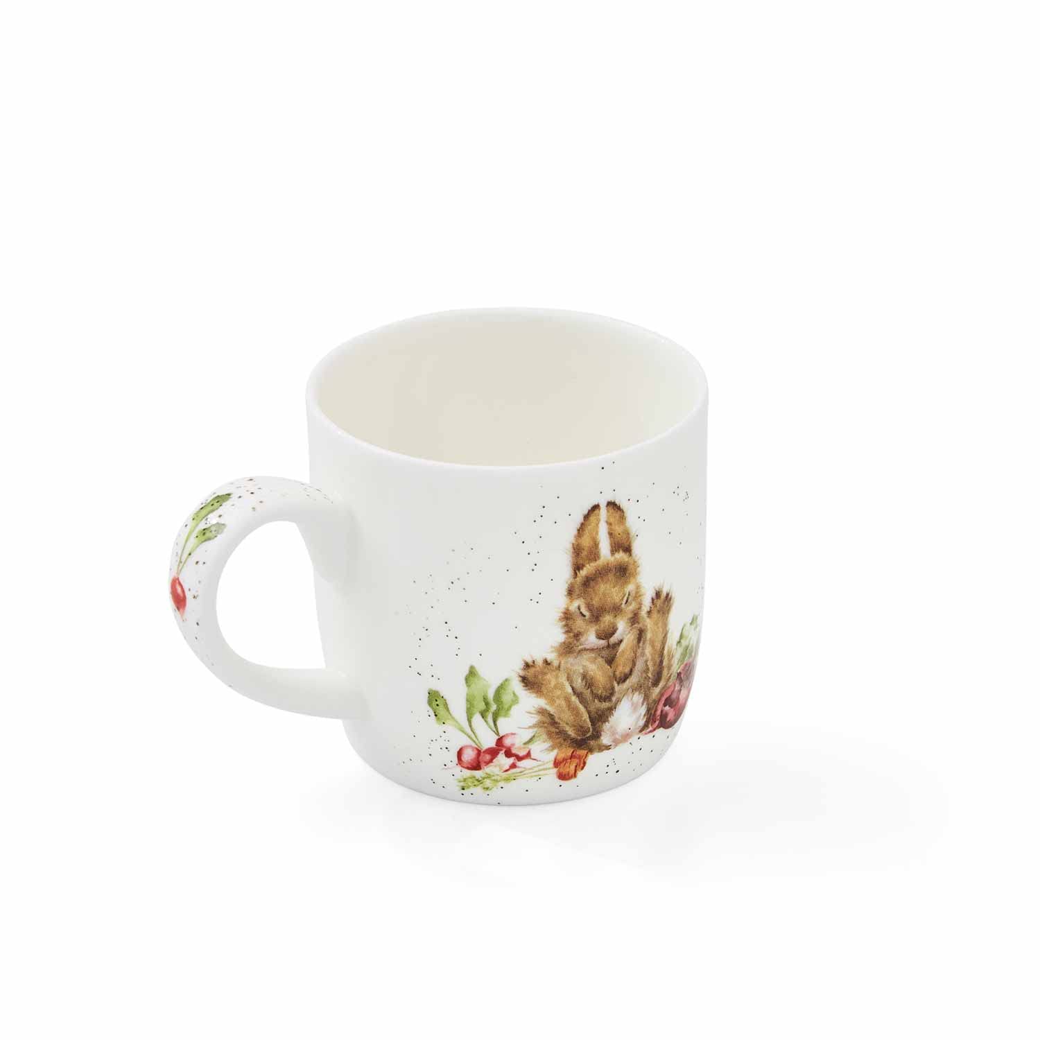 Royal Worcester Wrendale Designs Grow Your Own 14oz Large Coffee Mug - Fine Bone China Hare Design - Microwave & Dishwasher Safe - Perfect for Tea, Coffee & Home Decor Gifts