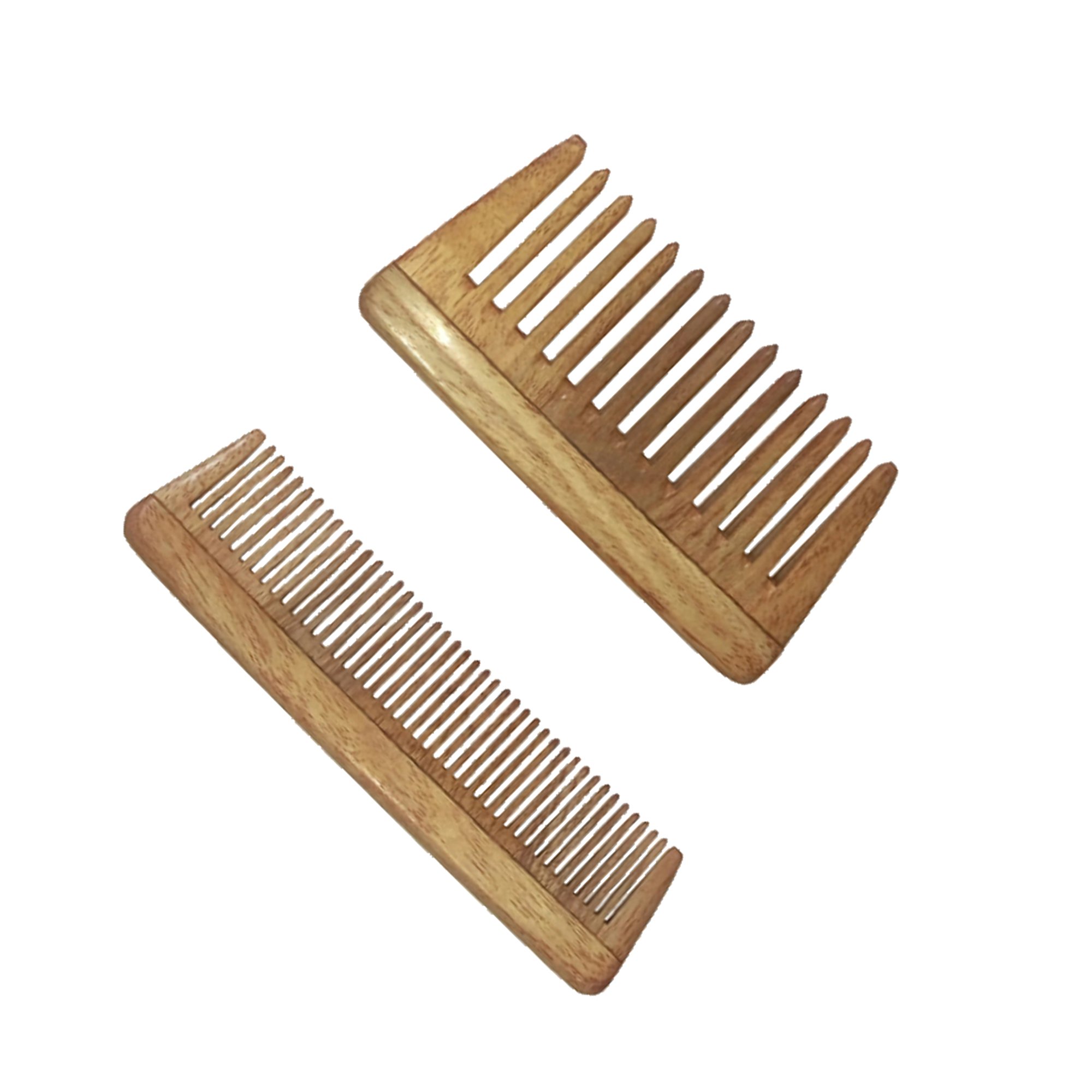Ginni Innovations 2-Pack Neem Wood Combs for Babies & Kids - 4
