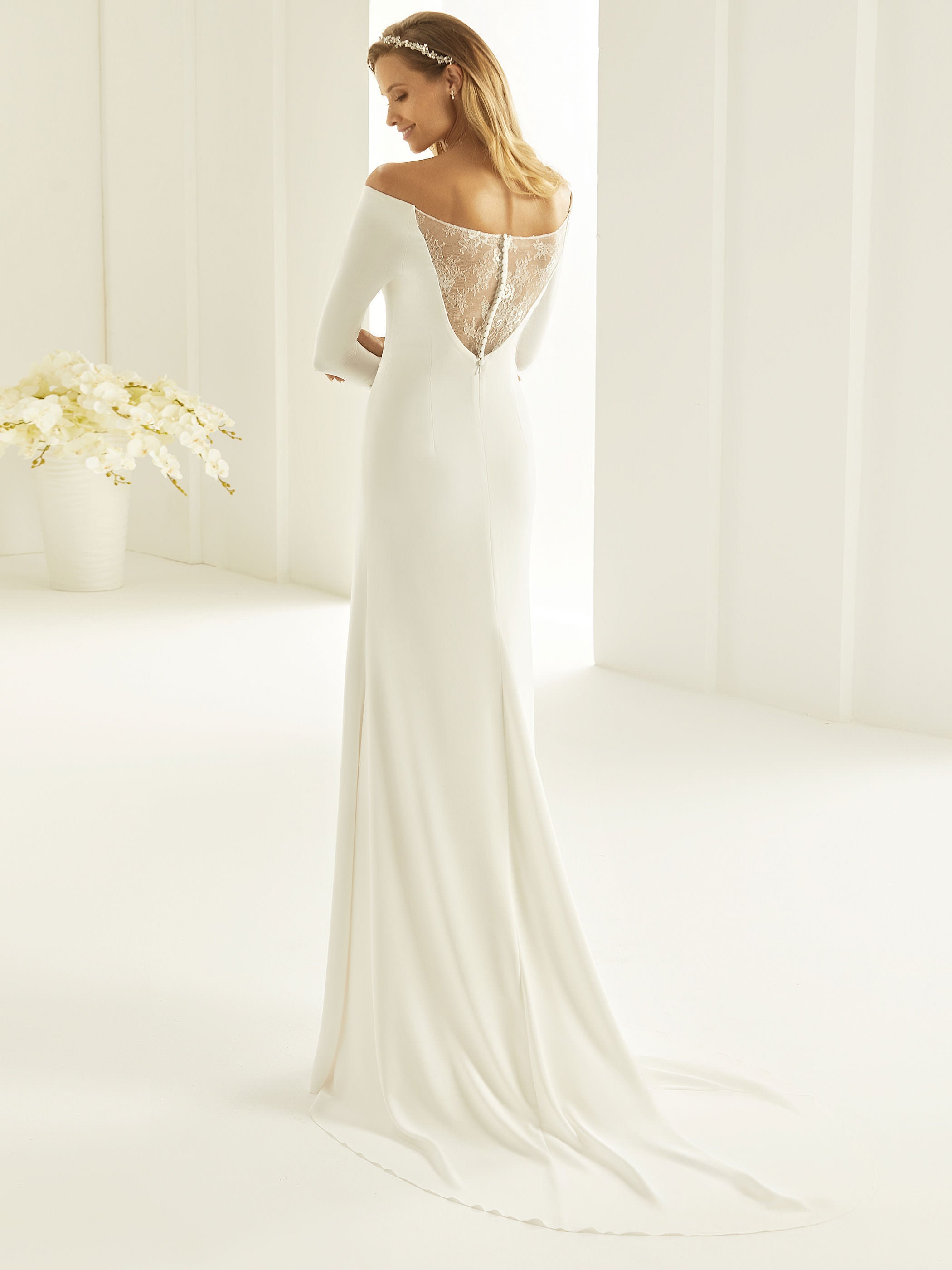 Nicole Sample Gown - Elegant White Evening Dress for Prom, Wedding & Special Occasions | Formal Gowns for Women