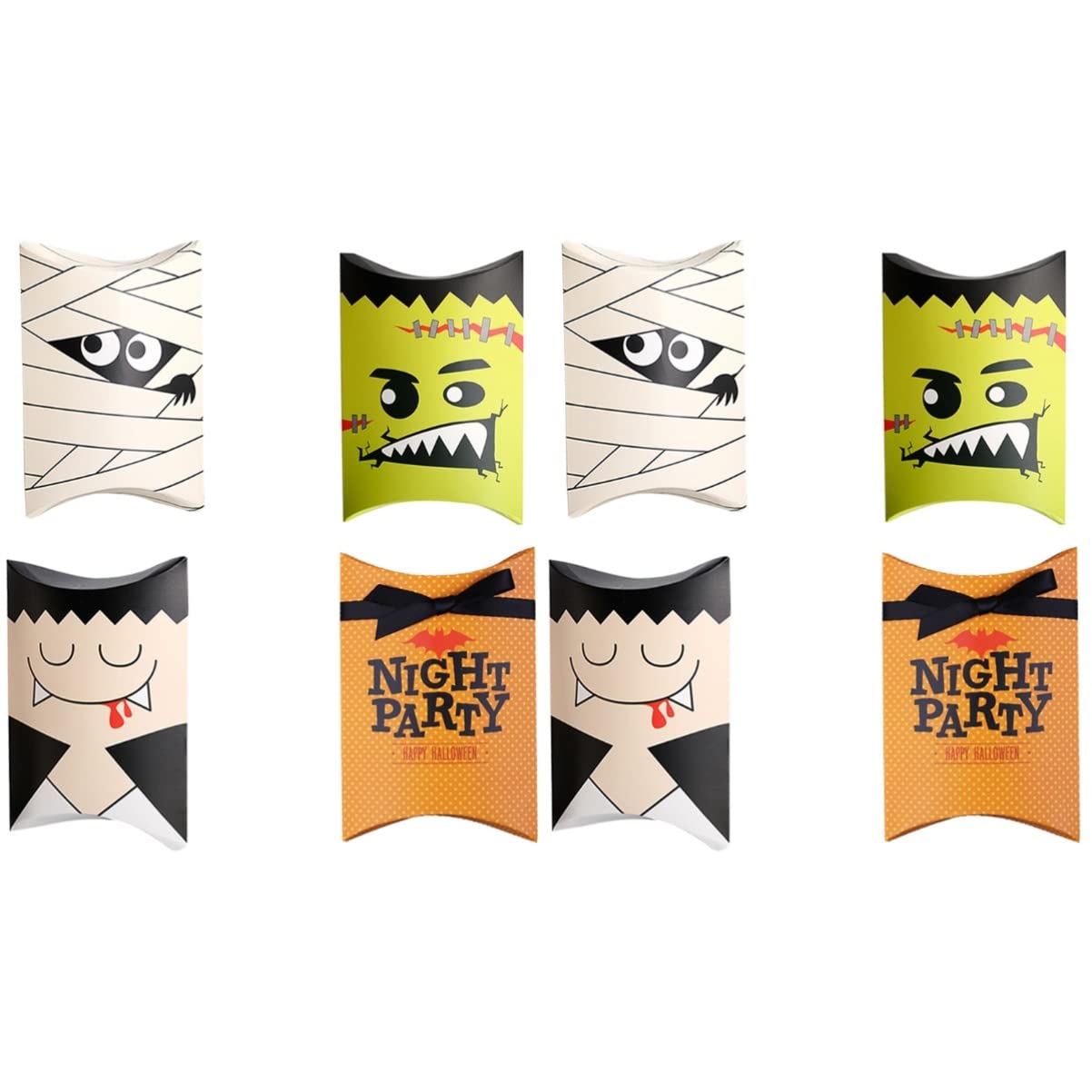 80-Piece Halloween Candy Box Set - Fun & Spooky Paper Treat Boxes for Trick or Treat, Party Favors, Classroom Treats, and Halloween Decorations