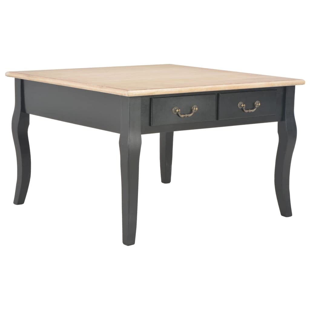 Industrial Vintage Coffee Table with Storage Shelf - 31.5