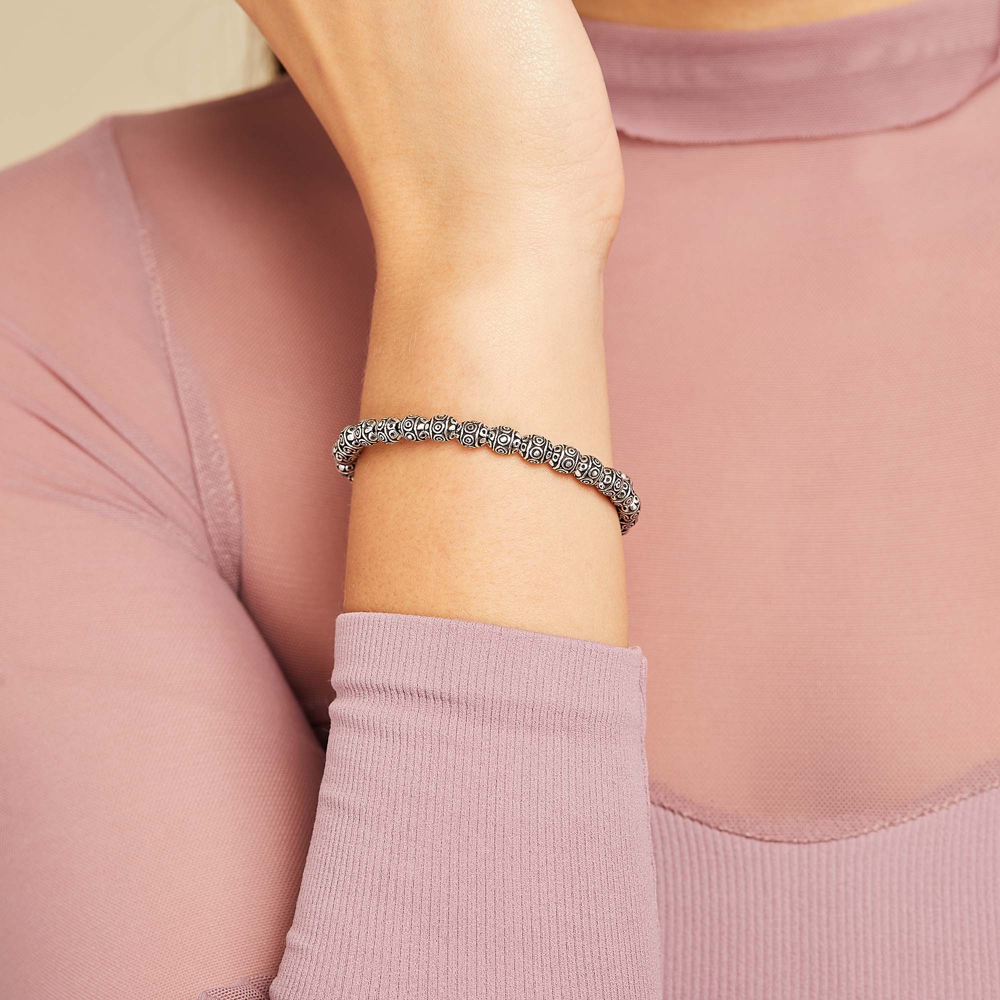 Geneva Wrap Bracelet for Women - Adjustable Leather Wristband with Beaded Design - Perfect for Casual Wear, Office & Special Occasions