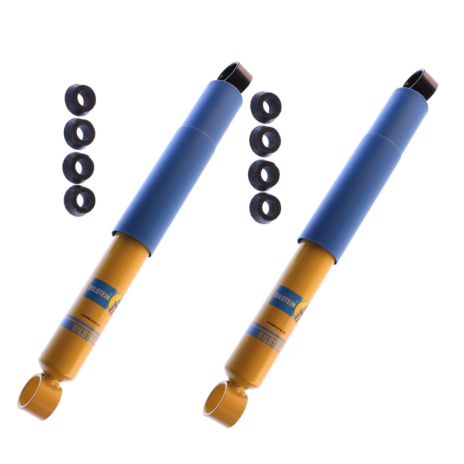 Bilstein B6 4600 Rear Shock Absorbers (Pair of 2) - Compatible with 1995-2004 Toyota Tacoma | Heavy-Duty Performance for Off-Roading & Towing