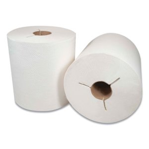 Morsoft Hardwound Y Noth Roll Towel 400WY - 6 Rolls per Case - Premium Commercial Paper Towels for Kitchen, Restaurant & Office Use