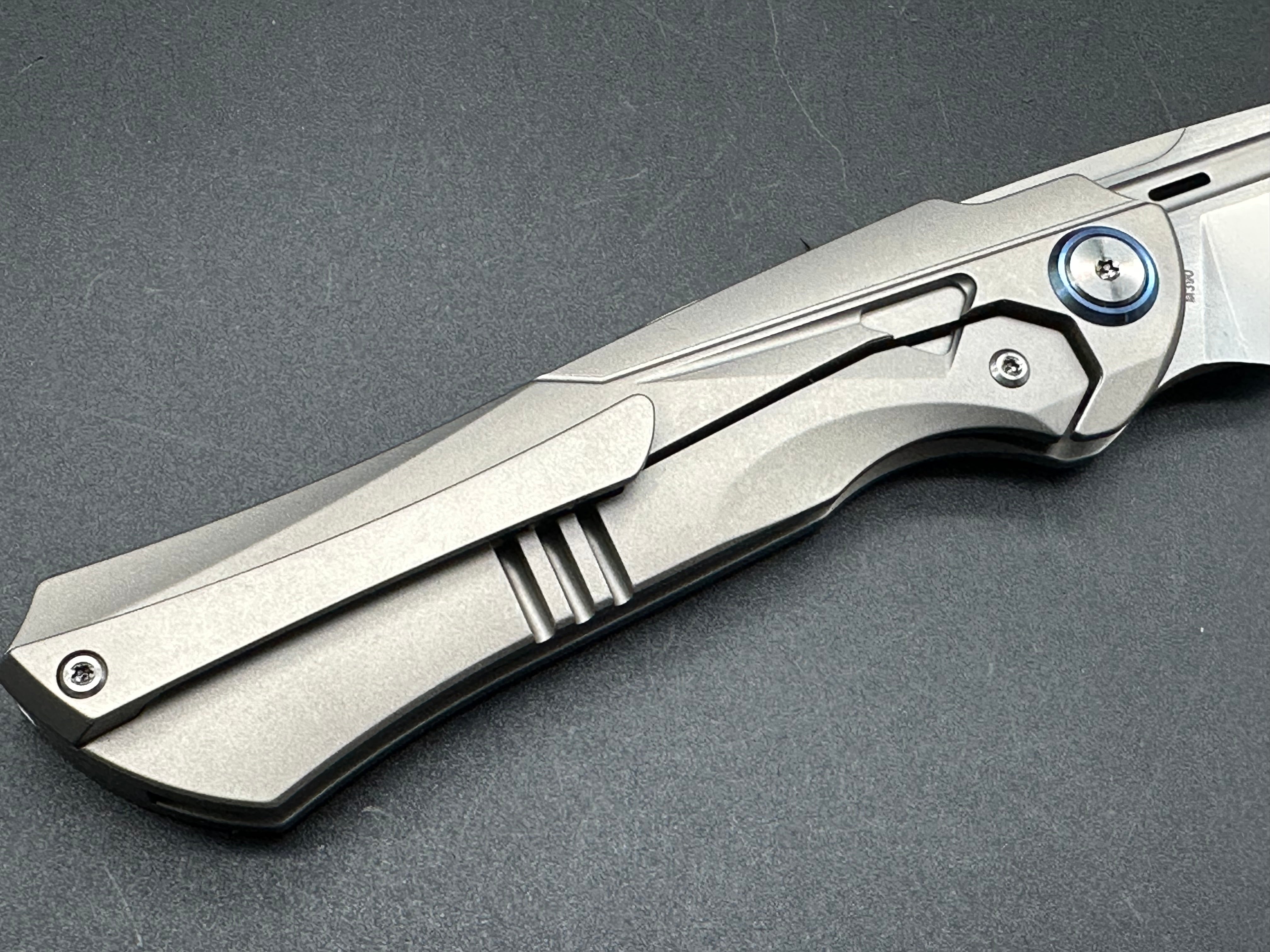 Premium Ketuo Illusion Titanium Folding Knife with M390 Super Steel Blade - EDC, Outdoor Survival, Camping & Tactical Use