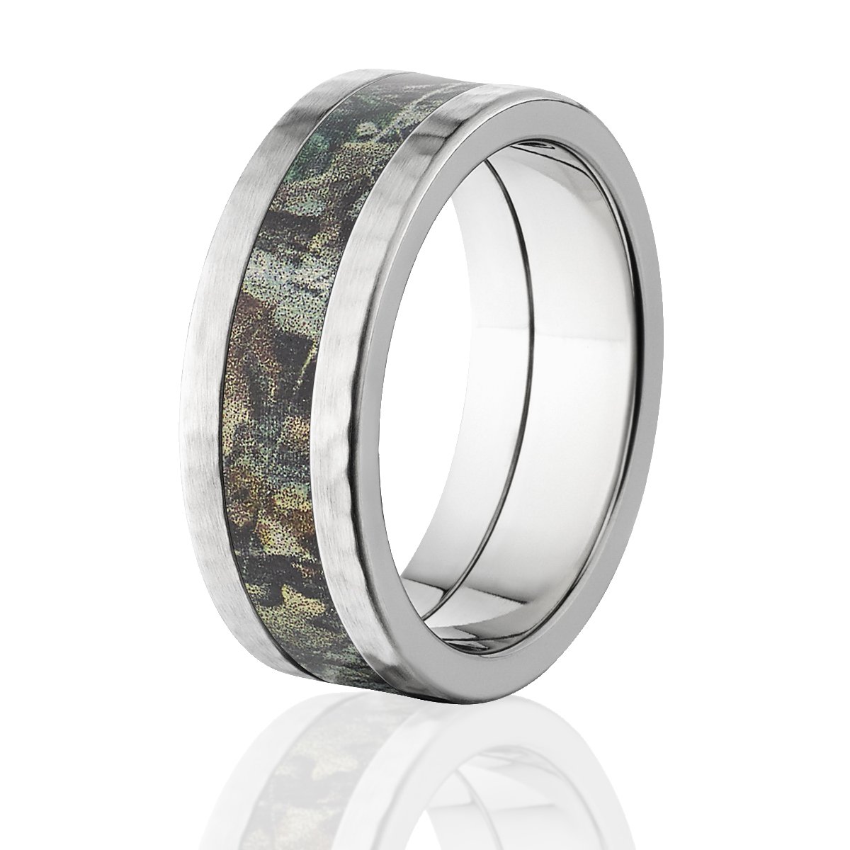 Premium Hammer Finish Realtree Rings - Timber Camo Rings for Men | Durable Camo Bands for Hunting, Outdoor Adventures & Military Enthusiasts