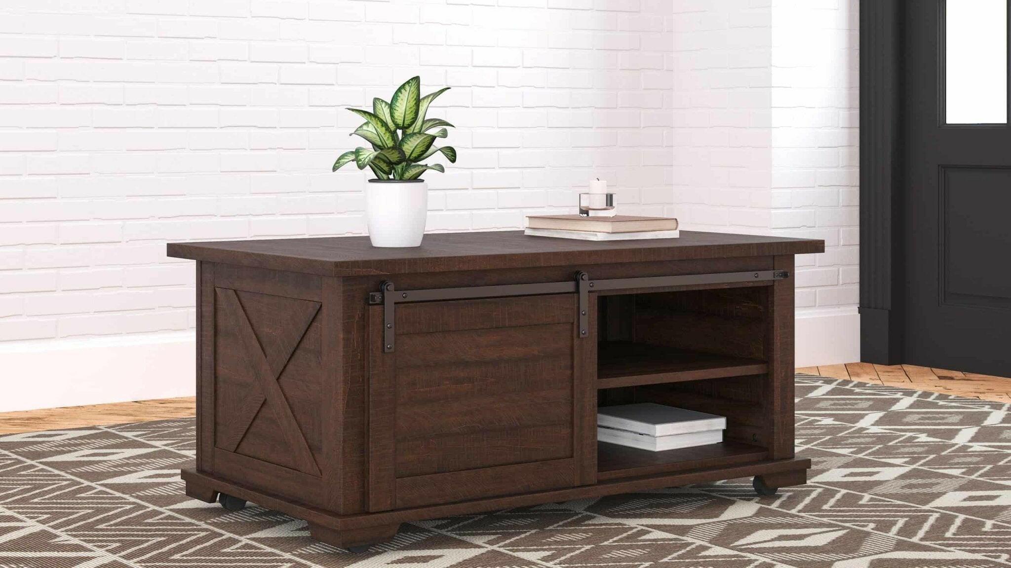 Camiburg Modern Coffee Table T283 - Stylish Living Room Furniture for Small Spaces - Perfect for Apartments, Dorms & Cozy Homes