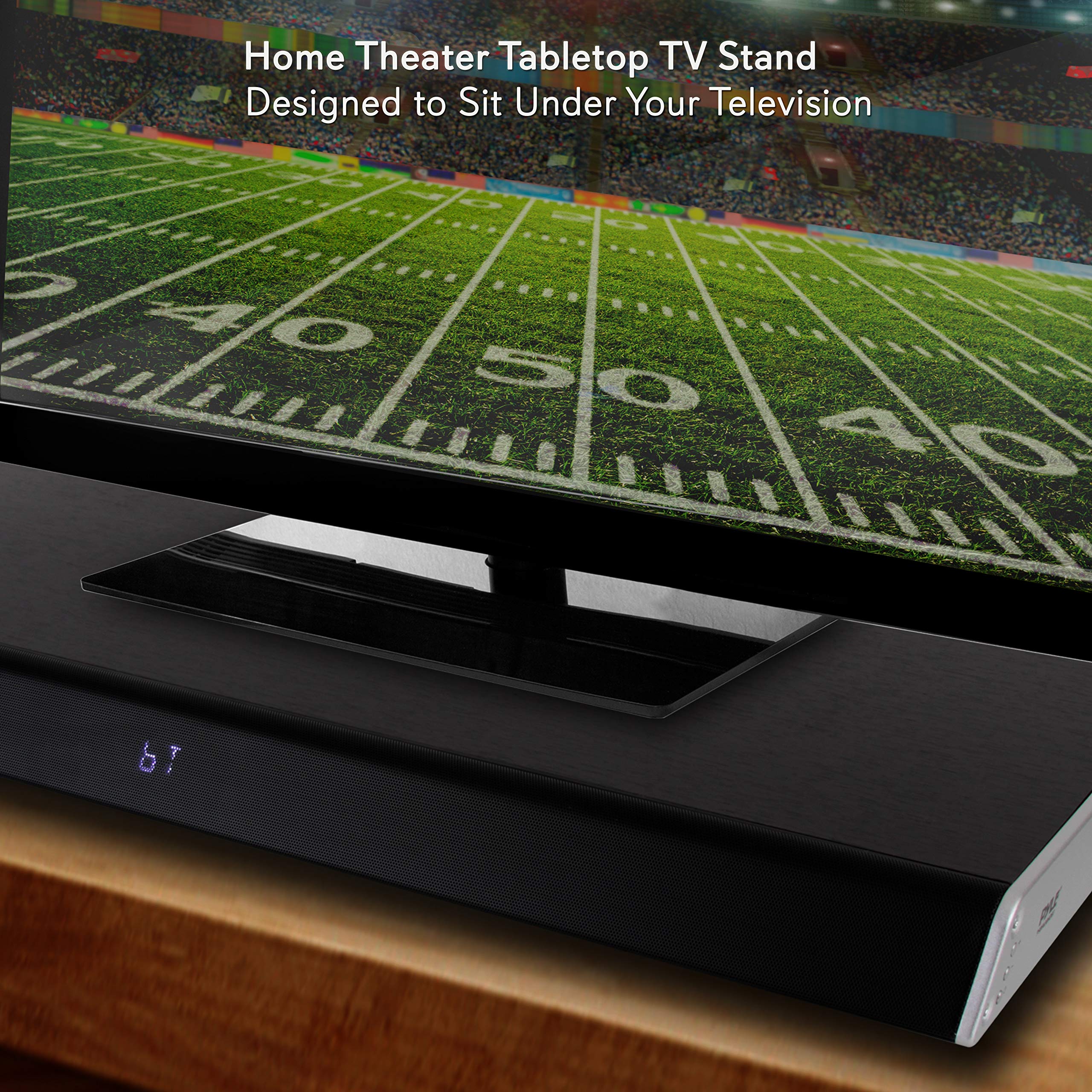Pyle PSBV620BT 5.1 Surround Sound Bluetooth Soundbar for TV with Built-in Subwoofer - Wireless TV Sound Bar System with LCD Display, Optical Audio, RCA, AUX, USB & Coaxial Inputs - Perfect for Home Theater, Gaming & Movie Nights