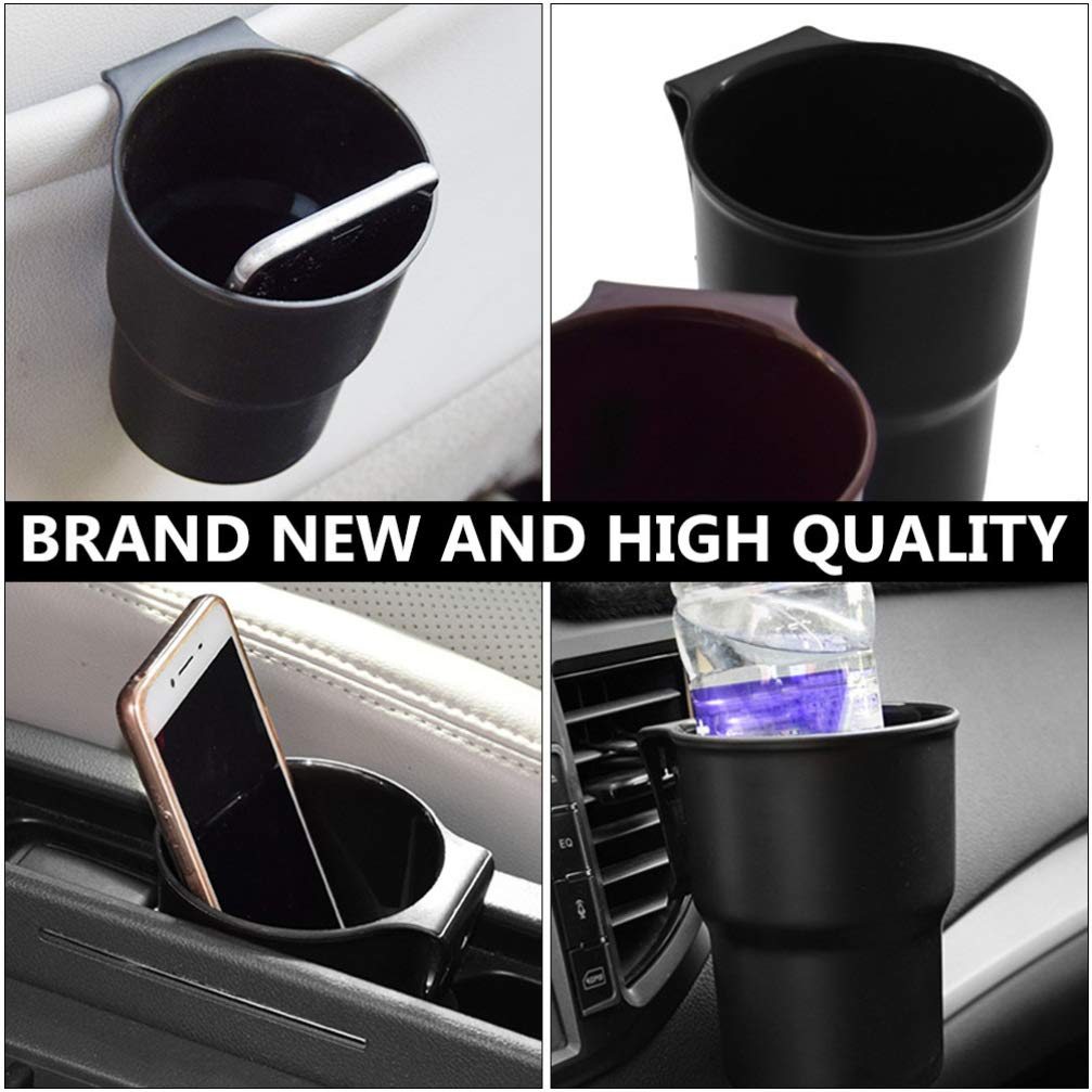 Wakauto 3-Piece Car Cup Holder & Trash Bin Set - Multifunctional PP Auto Drink Holder, Console Organizer for Cars & Trucks | Perfect for Road Trips, Commuting & Travel Accessories