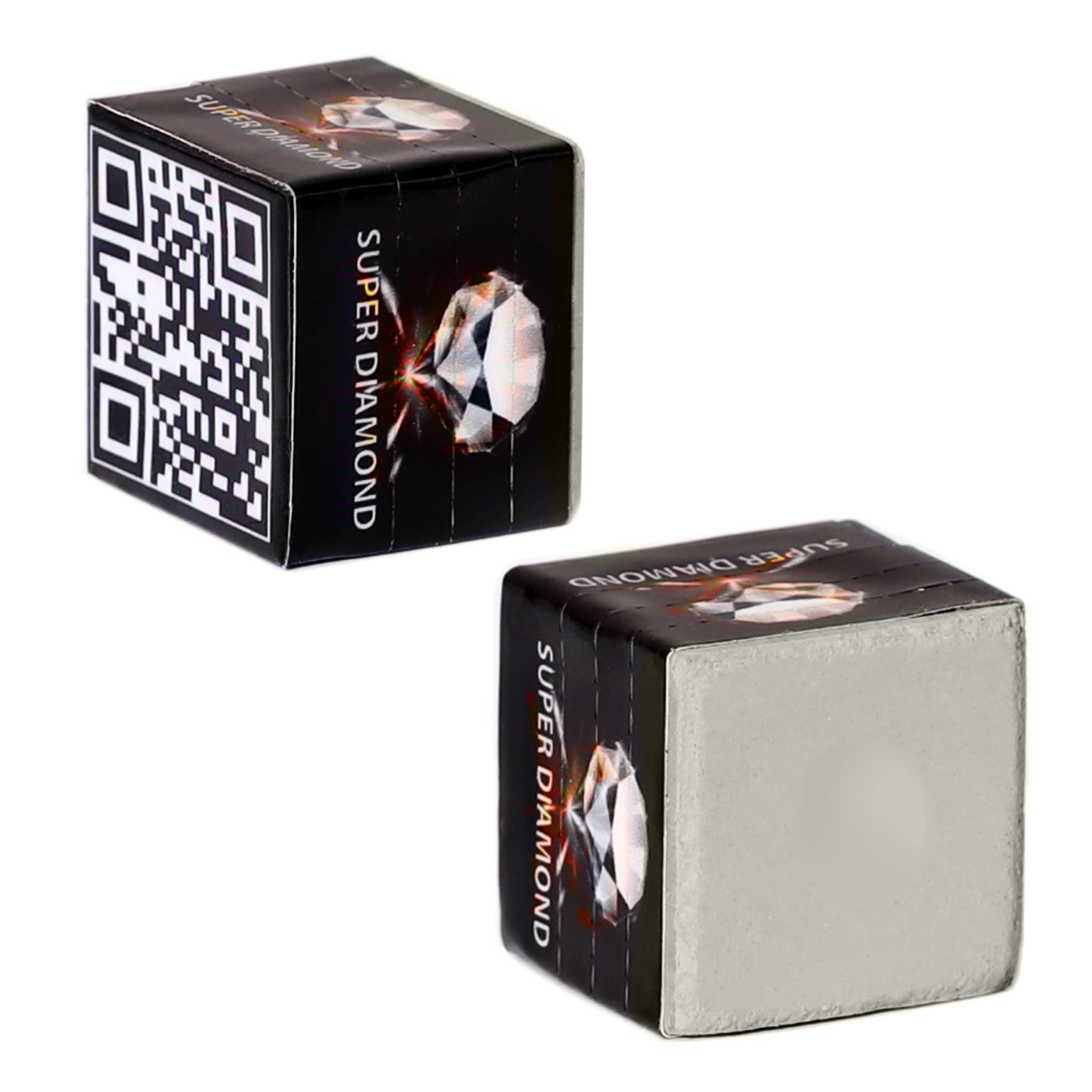 Premium Super Diamond Billiard Chalk - Grey - High Grip Pool Cue Chalk for Professional & Recreational Play - Perfect for Bars, Game Rooms & Home Pool Tables