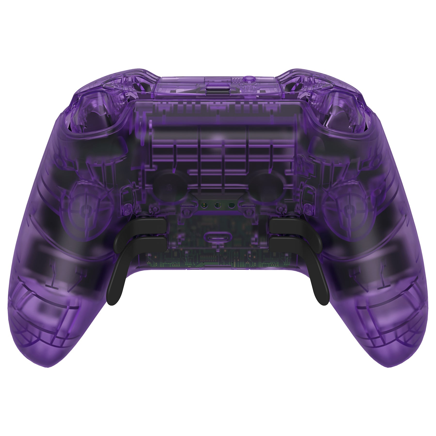 eXtremeRate Full Set Replacement Shell with Buttons for Xbox One Elite Series 2 & Elite 2 Core Controller (Model 1797) - Clear Atomic Purple - Custom Mod Kit for Enhanced Gaming Performance & Style