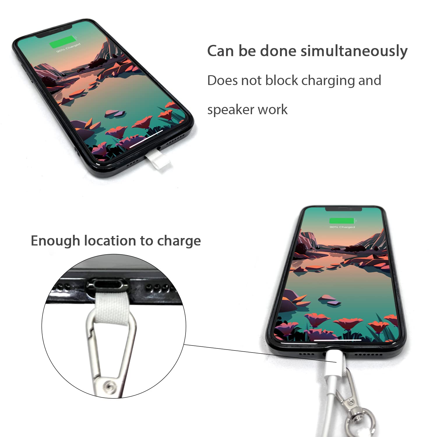 Universal Phone Lanyard - Adjustable Neck Strap for Smartphones - Perfect for Work & Travel