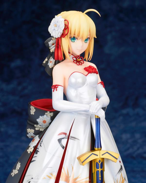 Fate/Stay Night Saber 1/7 Scale Figure - Kimono Dress Ver. PVC Statue | Anime Collectible for Display & Decoration | Perfect for Otaku Fans & Home Office Decor