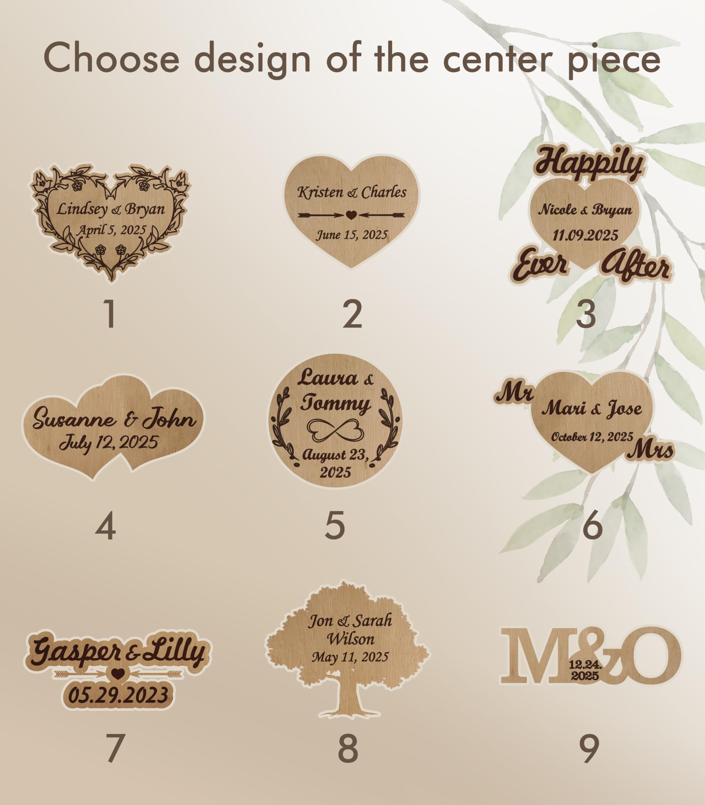Rustic Wooden Wedding Guest Book with Heart Drop Frame - Personalized Alternative Guest Book Sign for Wedding Decor & Keepsake - Elegant Ebony Wood Drop Box for Ceremonies, Receptions & Anniversaries