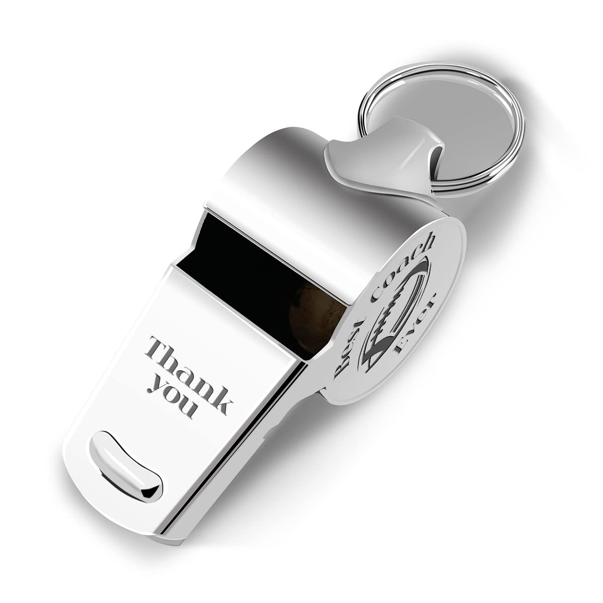 Premium Referee Whistles with Lanyard - Loud Sports Whistle for Coaches, Trainers & Officials - Durable Metal Whistle for Soccer, Basketball & Football Games - Perfect Coaching Gift for Men & Women