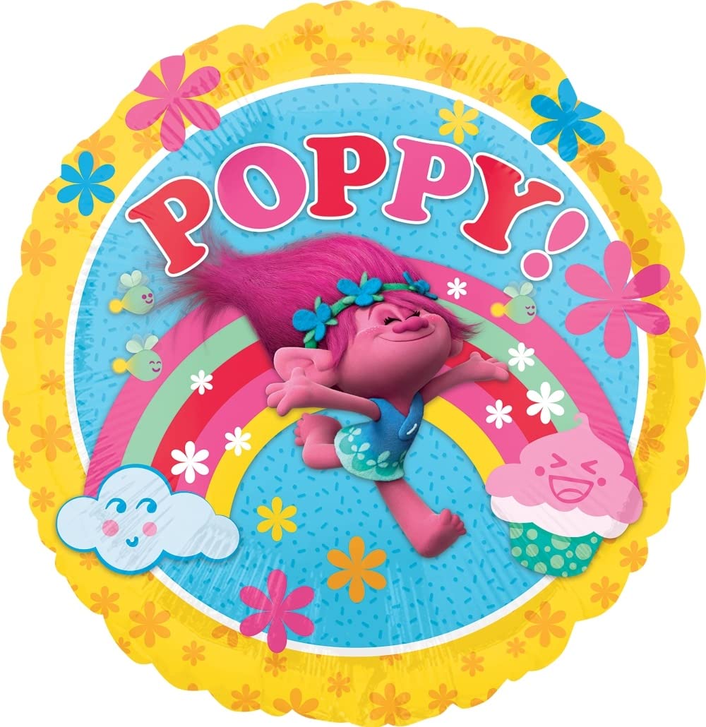 Anagram POPPY 1st Birthday Party Decorations Kit - Balloon Bouquet, Party Supplies for Baby Girl's First Birthday Celebration | Perfect for Birthday Photos, Baby Showers & Milestone Decor