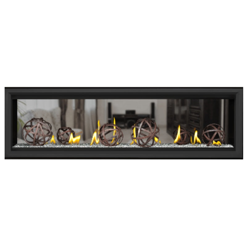 Napoleon Vector 62 See Through Linear Direct Vent Gas Fireplace - LV62N2 | Modern Home Heating Solution for Living Rooms & Patios