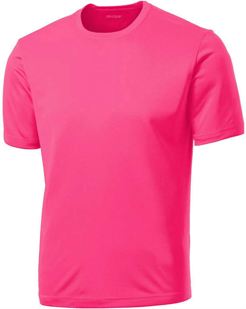 DRIEQUIP Big & Tall Men's Moisture Wicking Athletic T-Shirt - Breathable Quick Dry Workout Tee for Gym, Running & Outdoor Sports